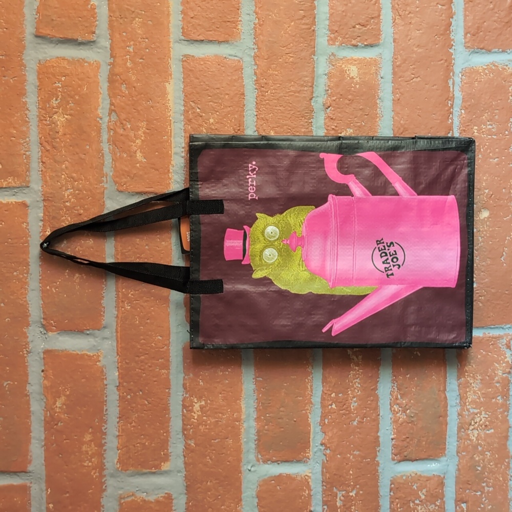 NWT Trader Joe's Who? Perky Owl Uni-corny Reusable‎ Tote Bag 🛍️ - Picture 7 of 7